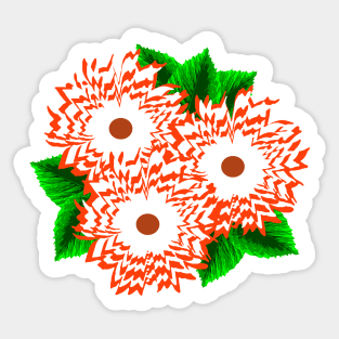 its a pretty and colorful flower design. Sticker